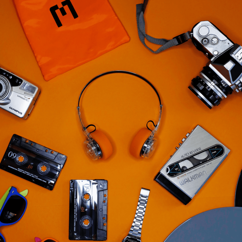Mondo by Defunc Freestyle / Retro Bluetooth Kopfhörer / 80er Style