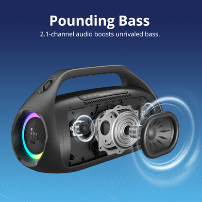 Tronsmart Bang 2 Bluetooth Lautsprecher – 90W Party Sound, Deep Bass, 26h Akku